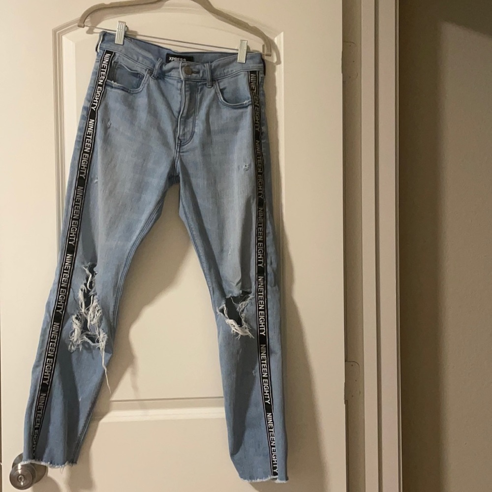 Vintage skinny high rise express jeans